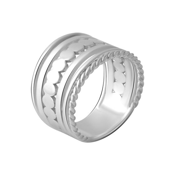 Silver ring without stones