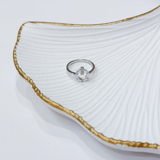 Silver Ring with Fianites