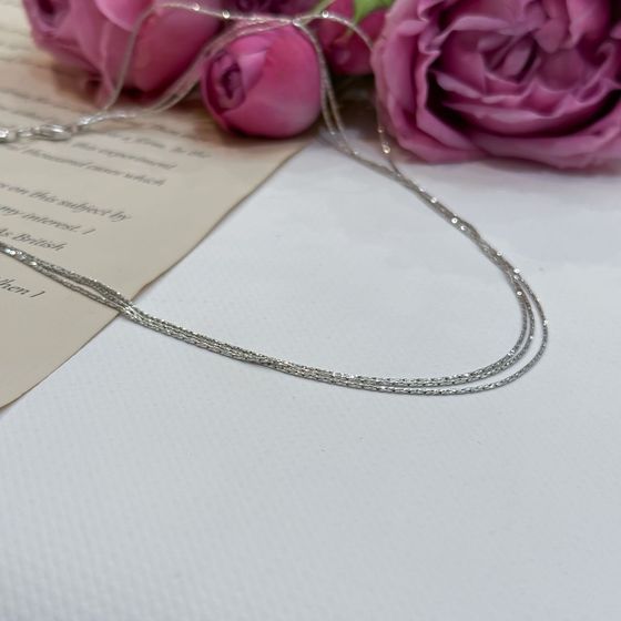 Срібний ланцюжок без каменів