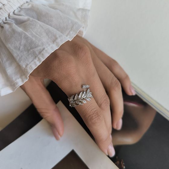 Silver Ring with Fianites