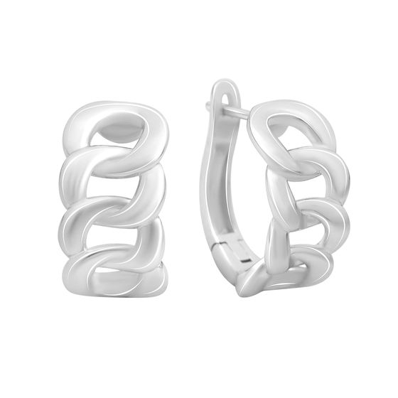 Срібні сережки без каменів