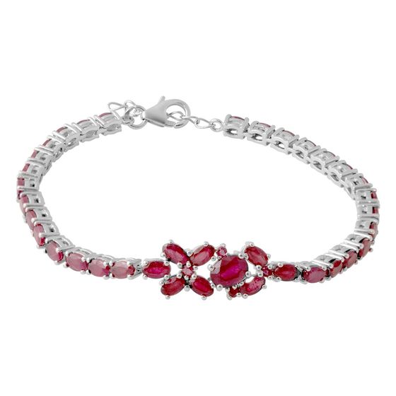 Срібний браслет з рубіном 13.3ct