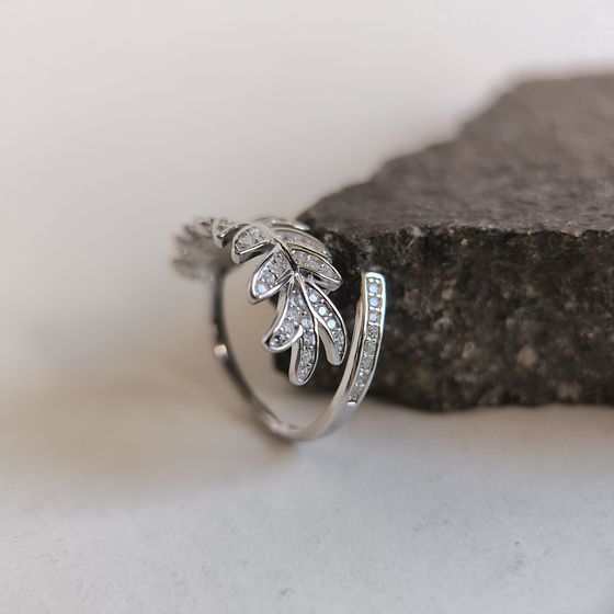 Silver Ring with Fianites