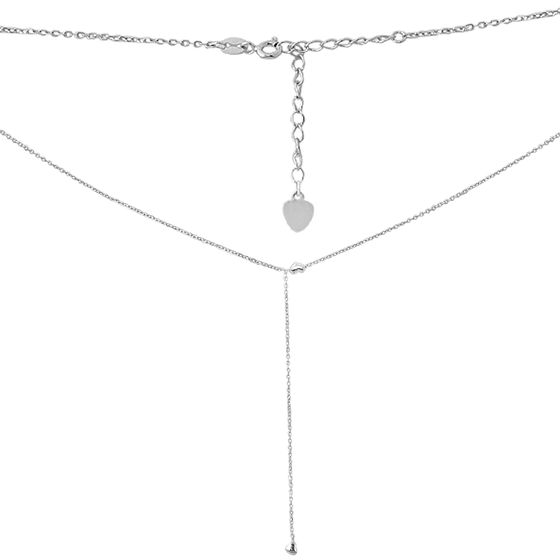 Silver necklace without stones