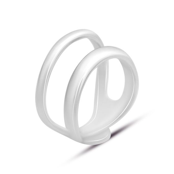 Silver ring without stones