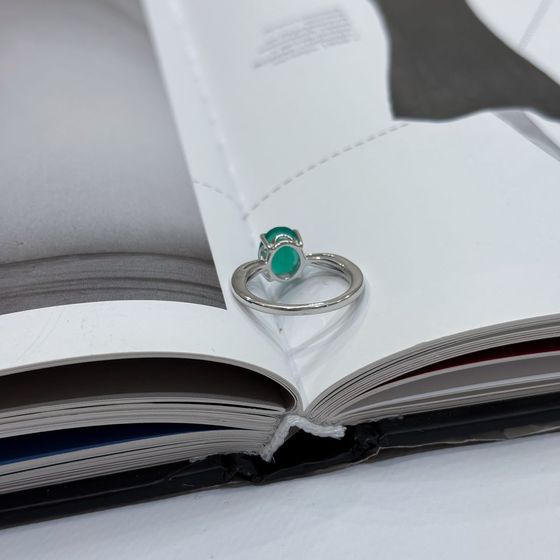 Серебряное кольцо с агатом 2.39ct