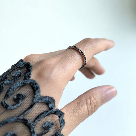 Silver Ring with Fianites