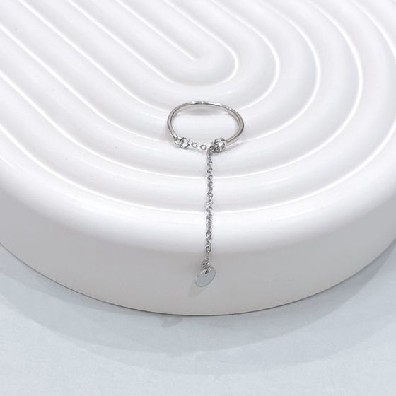 Silver ring without stones