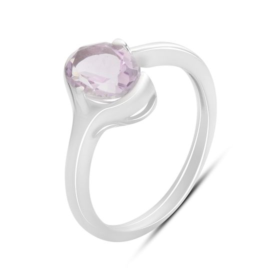 Срібна каблучка з аметистом 1.025ct