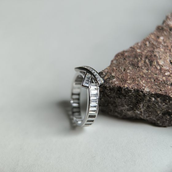 Silver Ring with Fianites