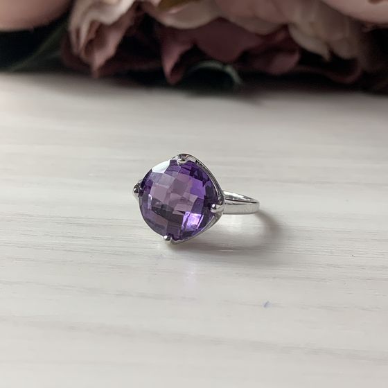 Silver ring with alexandrite 8.208ct