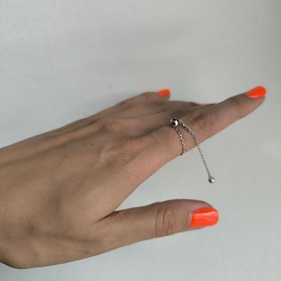 Silver ring without stones