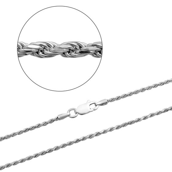 Срібний ланцюжок без каменів