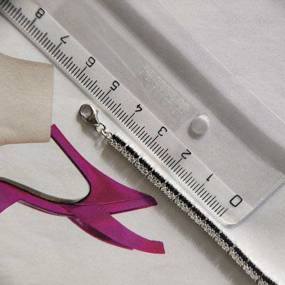 Срібний браслет з сапфіром 4,35 карата