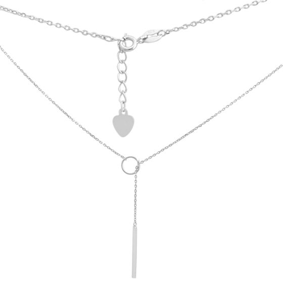 Silver necklace without stones