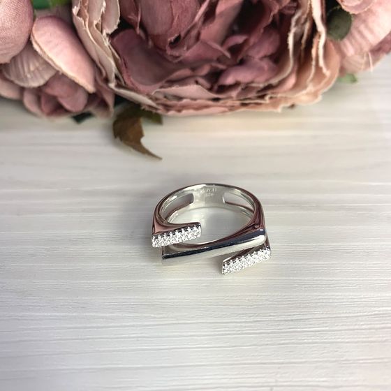 Silver Ring with Fianites