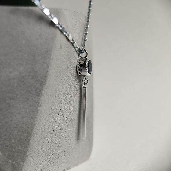 Срібна підвіска з сапфіром nano 0.93ct