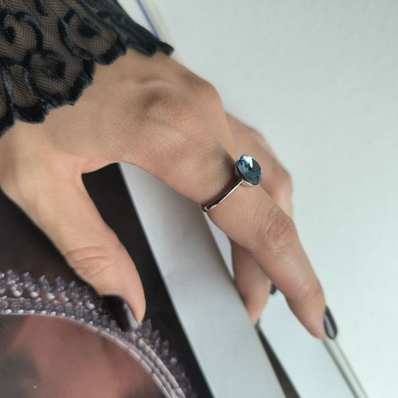 Silver Ring with Fianites