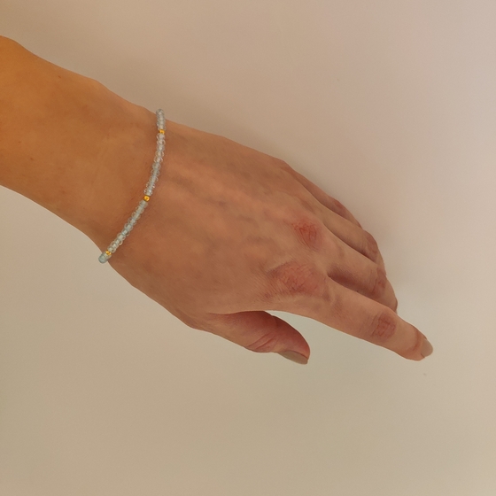 Срібний браслет з топазом 14.515ct