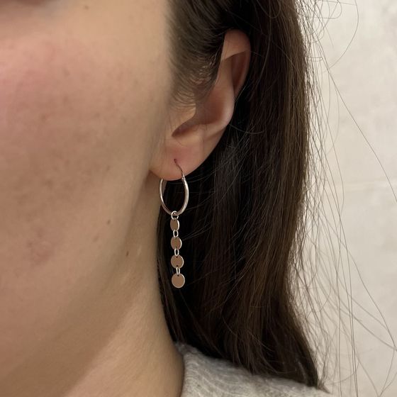 Срібні сережки без каменів