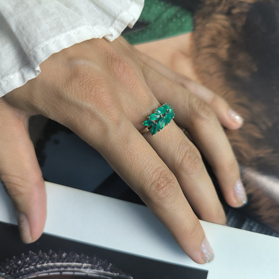 Серебряное кольцо с агатом 1.805ct