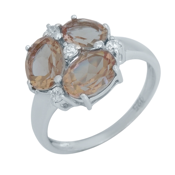 Серебряное кольцо с султанитом 3.97ct