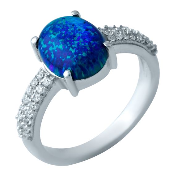 Срібна каблучка з опалом 1,237 карата