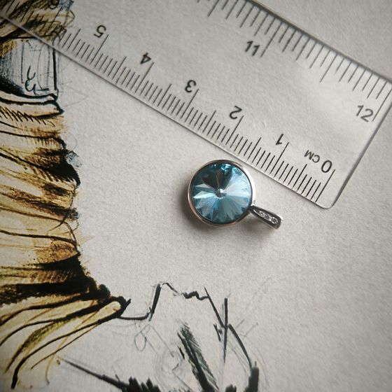 Серебряная подвеска с фианитами