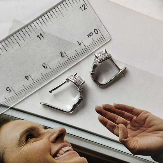 Срібні сережки з перламутром