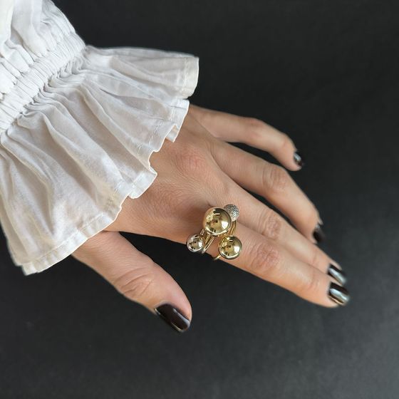 Silver Ring with Fianites