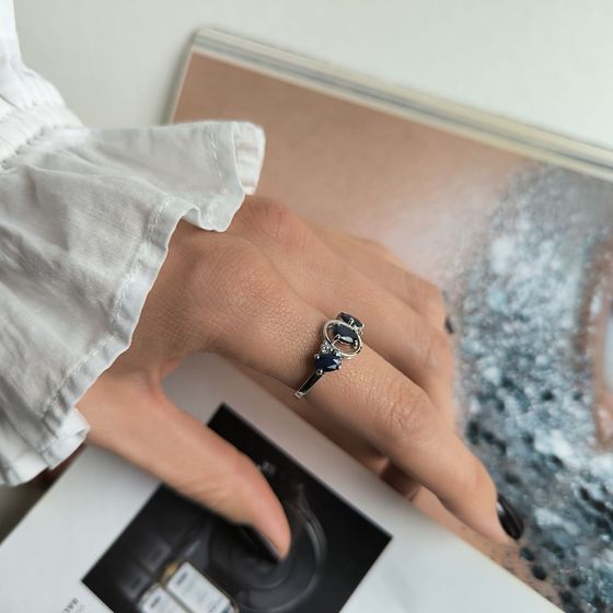 Срібна каблучка із сапфіром 1.775ct