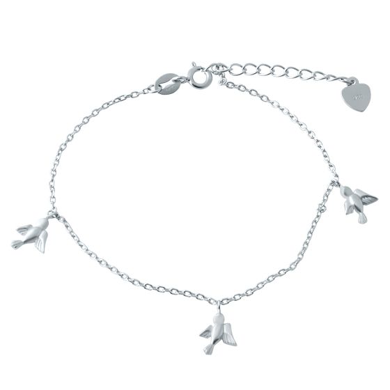 Silver bracelet without stones