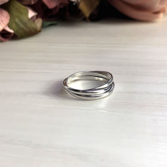 Silver ring without stones