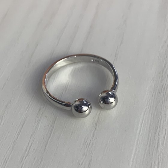 Silver ring without stones