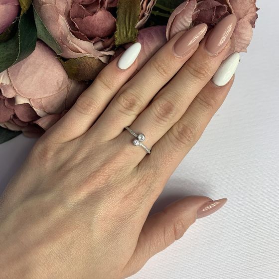 Silver Ring with Fianites