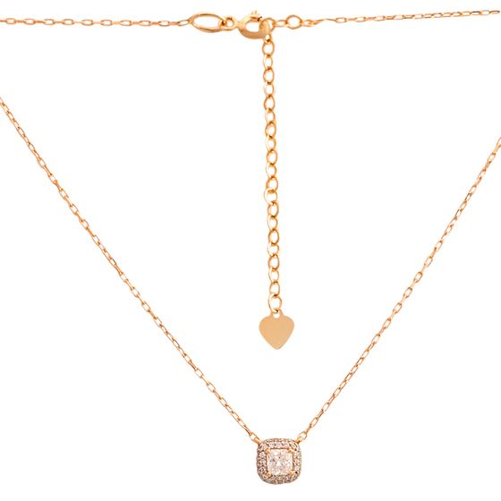 Золотое колье с фианитами 0.45ct