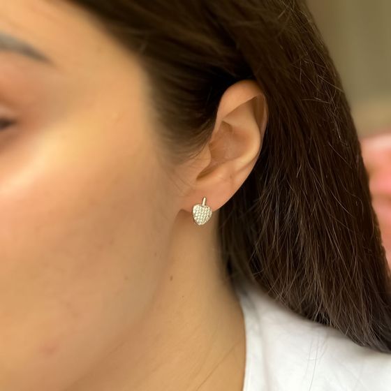 Срібні сережки з фіанітами