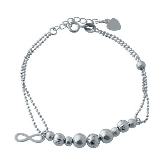 Silver bracelet without stones