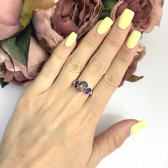 Срібна каблучка з аметрином nano 1.7ct