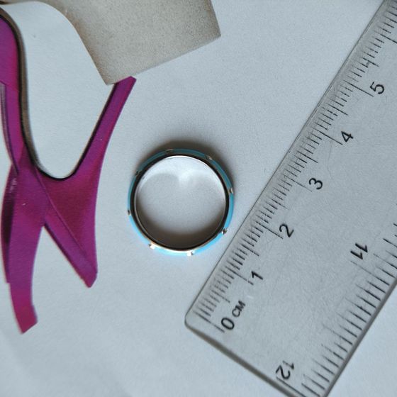 Silver ring with yemallu, fianites