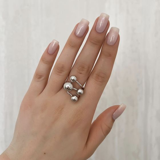 Silver ring without stones