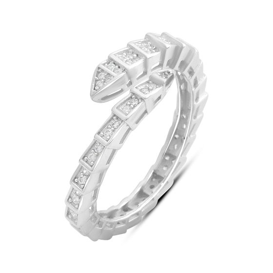 Серебряное кольцо с фианитами