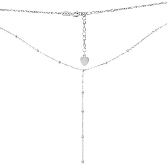 Silver necklace without stones