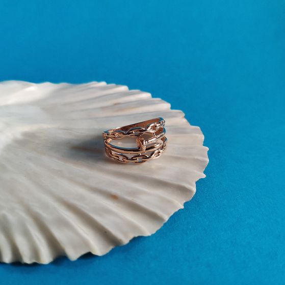 A gold ring without stones