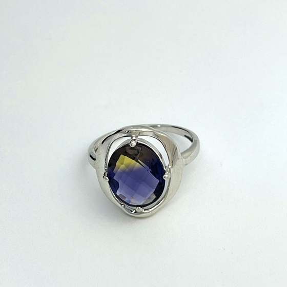Серебряное кольцо с аметрином nano 3.388ct