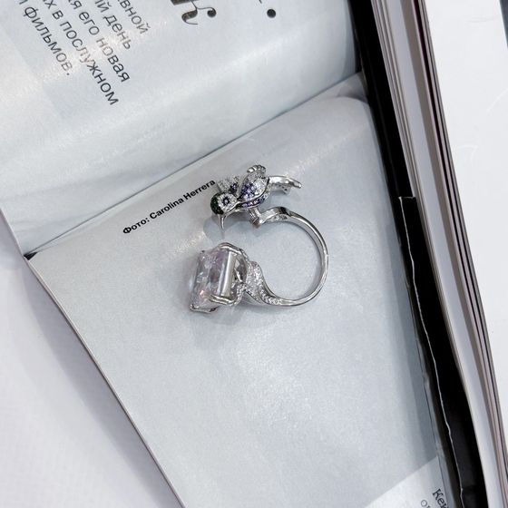 Silver Ring with Fianites