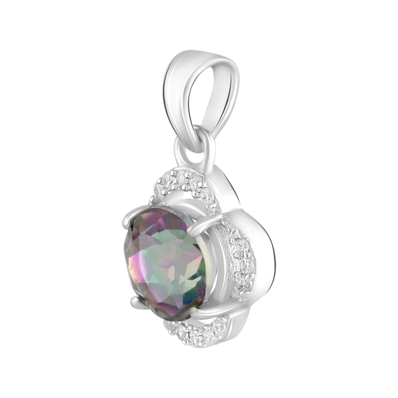Silver pendant with mystic topaz 2.18ct