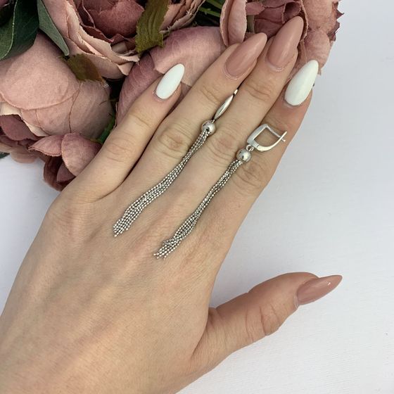 Срібні сережки без каменів