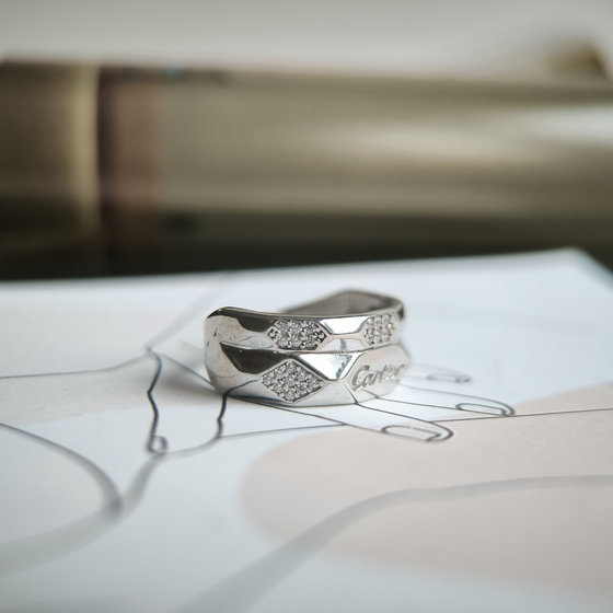 Срібна каблучка з фіанітами 0.36ct