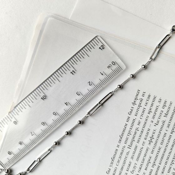 Silver bracelet without stones